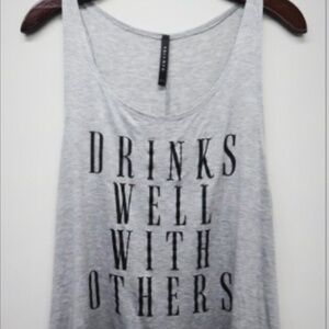 DRINKS WELL WITH OTHERS GRAY TANK